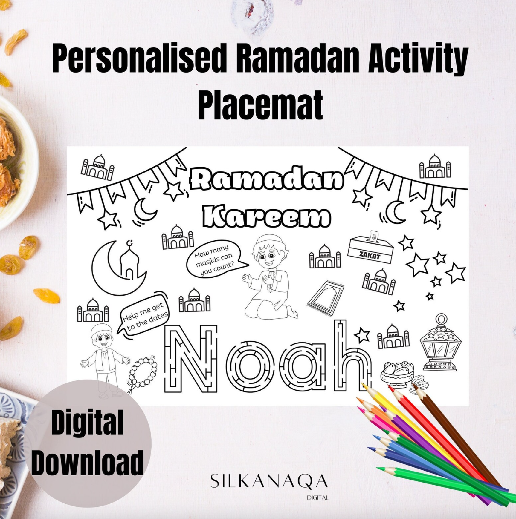 Ramadan Placemat